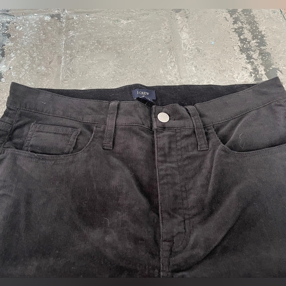 Nwt J. Crew Womens Black Corduroy Straight Leg Pants Size 30T - Picture 3 of 4